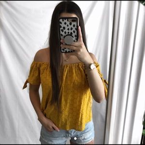 Off the shoulder blouse